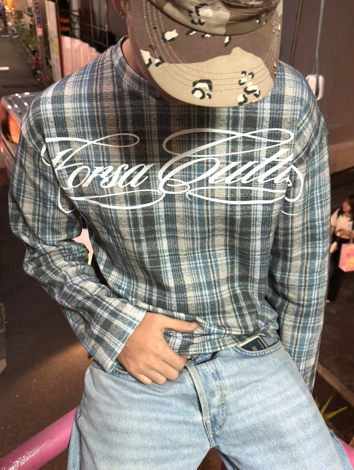 BLUE WAFFLE LONGSLEEVE / KORSA
