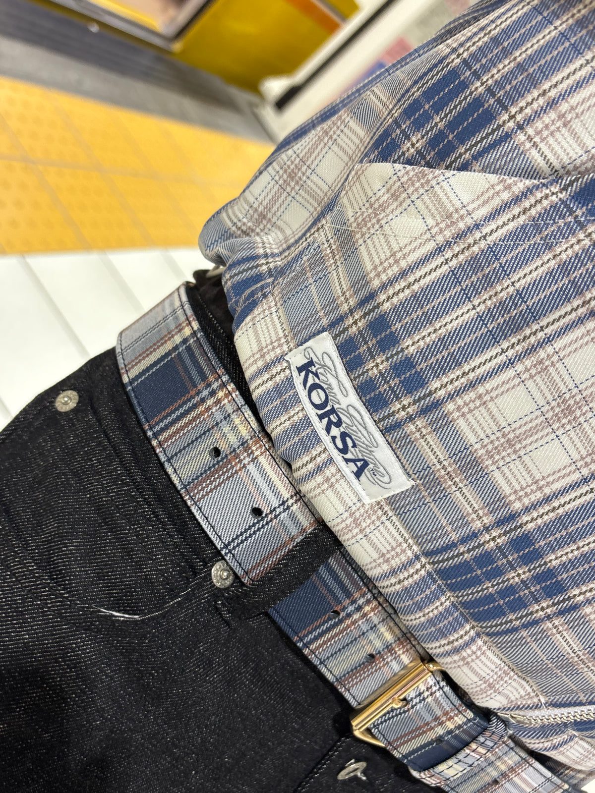 PLAID BLUE / KORSA JACKET