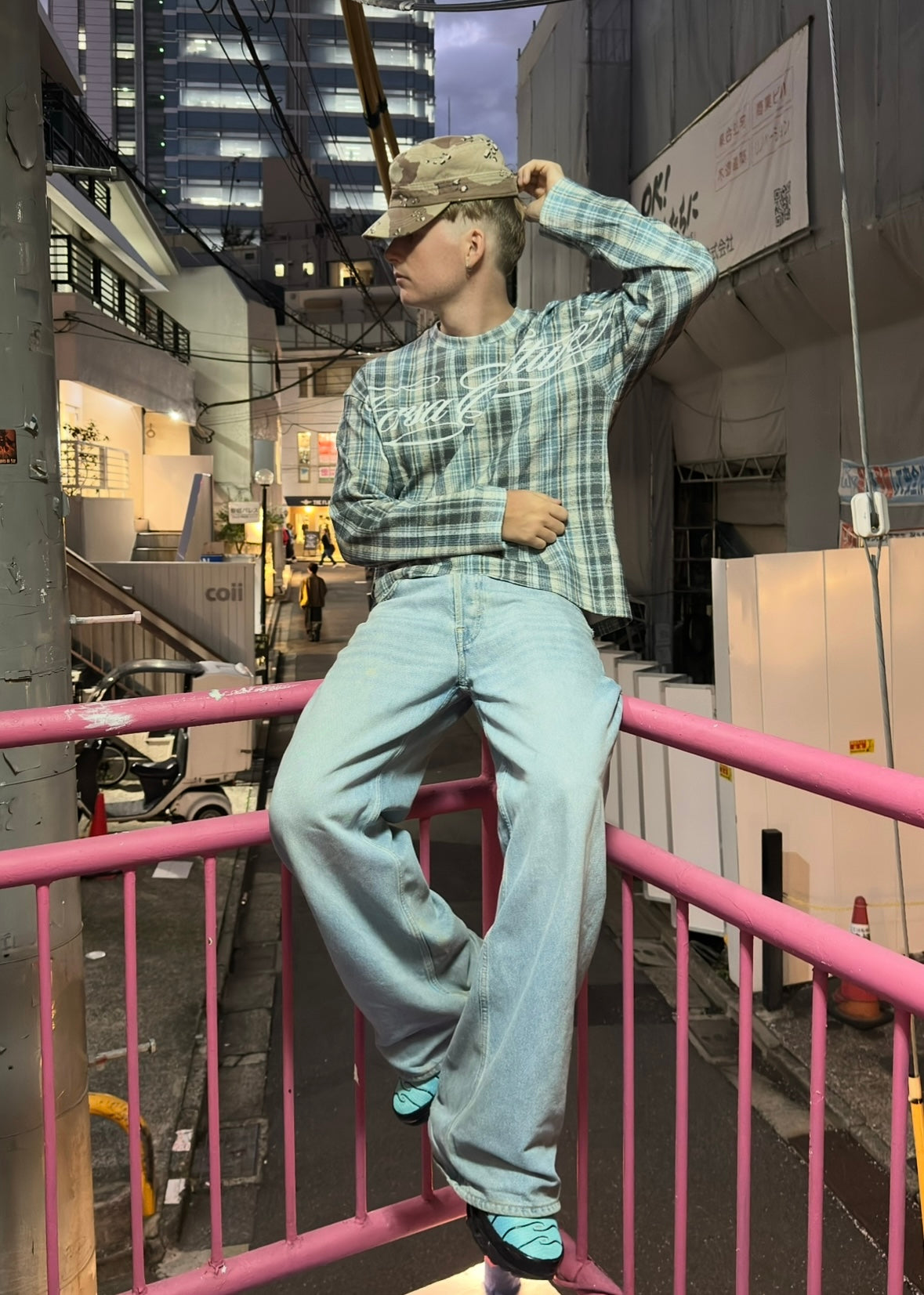 BLUE WAFFLE LONGSLEEVE / KORSA