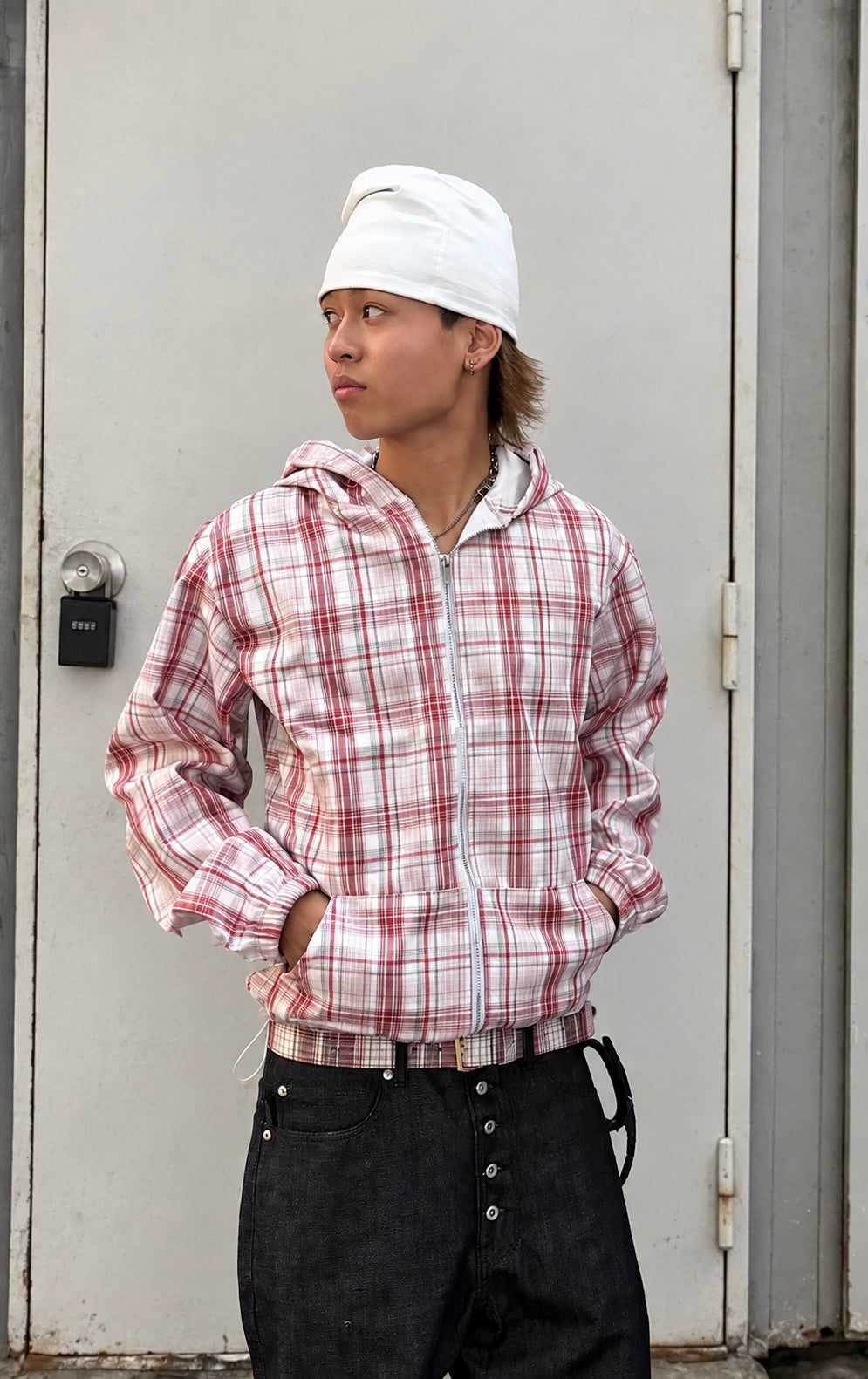 PLAID RED / KORSA JACKET